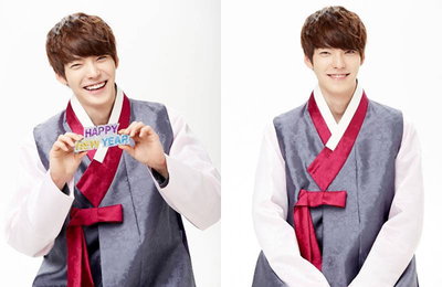 뱀띠스타 김우빈, 특별 인터뷰+한복 화보 공개