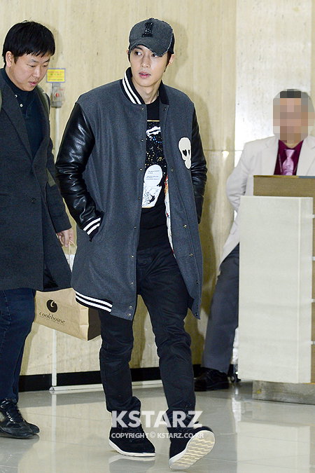김현중, 8일 오후 일본 프로모션을 마치고 김포국제공항을 통해 귀국