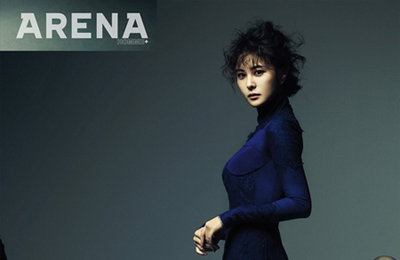 고혹적 자태 손은서, 차가운 블루의 유혹