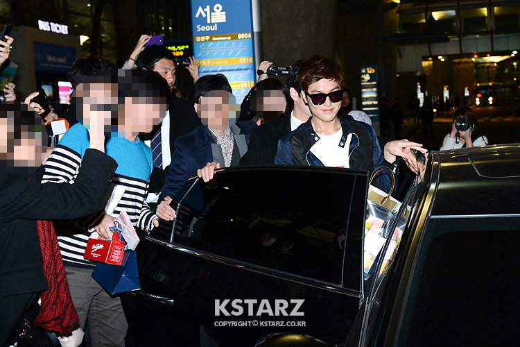 이민호,6일 오후 광고촬영마치고 대만에서 귀국