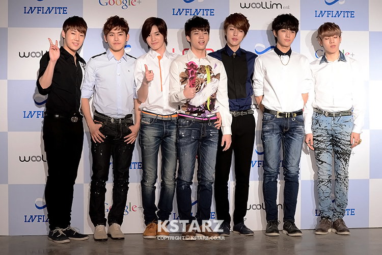 그룹 인피니트 21일 서울 여의도 IFC몰 M pub에서 인피니트의 새 앨범 발매기념 기자간담회 참석