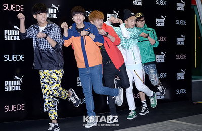 B1A4'푸마 스웨이드 런칭 파티 아름다운밤이에요~'