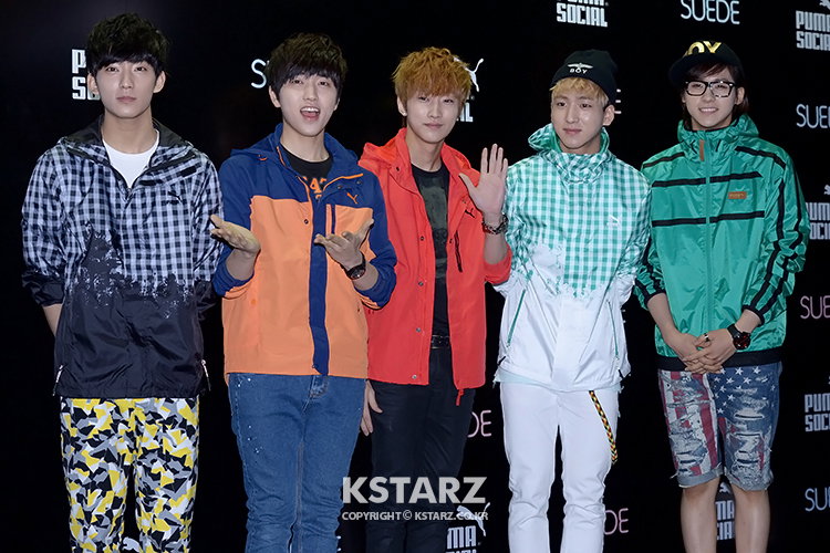 B1A4, 21일 오후 서울 강남구 신사동에 위치한 한 클럽에서 진행 된 '푸마 스웨이드 런칭 파티' 참석