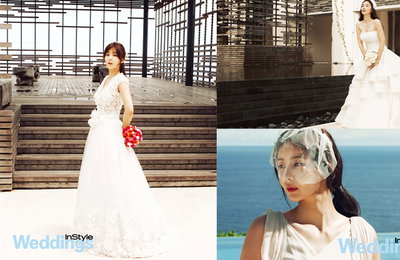4월의 신부 박솔미, <인스타일 웨딩> 우아한 화보 공개