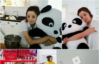 배우 장윤서, 지면 광고 속 판다곰 안은 ‘다크서클녀’-‘여자 이소룡’ 화제