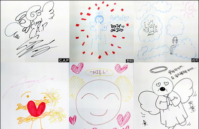 틴탑 1004일 기념 ‘엔젤’ 손그림 그려 “특별한 팬서비스”