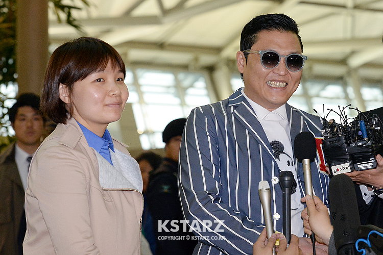 싸이, 25일 오전 신곡 ‘젠틀맨’의 본격적인 미국 현지 프로모션을 위해 인천국제공항을 통해 출국