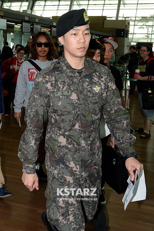 정지훈(비)-이상철(상추), 6일 오전 미국 워싱턴에서 열릴 한·미동맹 60주년 기념행사 '세계평화 페스티벌 아리랑'에 참석차 인천국제공항을 통해 워싱턴으로 출국