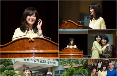 배우 장나라, ‘스승의 날’ 맞아 모교 예일여고 찾아 후배 격려