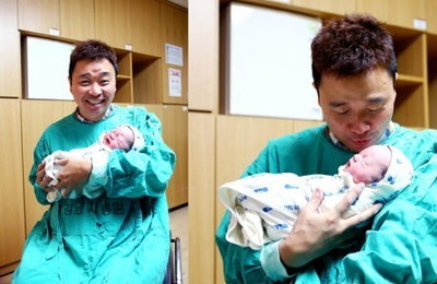 김송·강원래 13년 만의 득남!..."너무 기쁘다. 정말 잘 키우겠다"