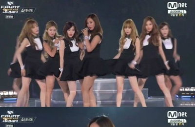 엠카운트다운 소녀시대, 늘씬한 각선미로 LA 뜨겁게 달궈