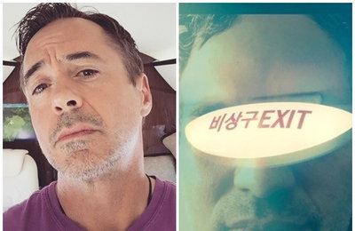 "한국 가는中"…극비입국 로다주·러팔로 인증샷 공개
