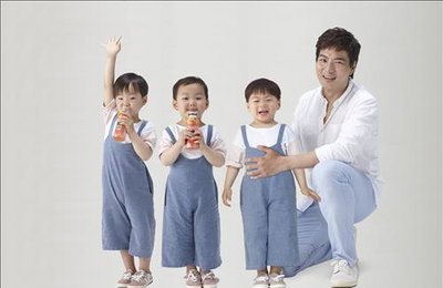 삼둥이 '미닛메이드' 광고 모델 발탁