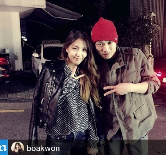 [사진]개코인스타그램, 보아(좌)와 개코