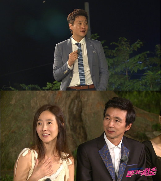 [사진]SBS 방송화면 캡처, 배우 박형준(위)와 가수 강수지(아래 왼쪽)과 개그맨 김국진