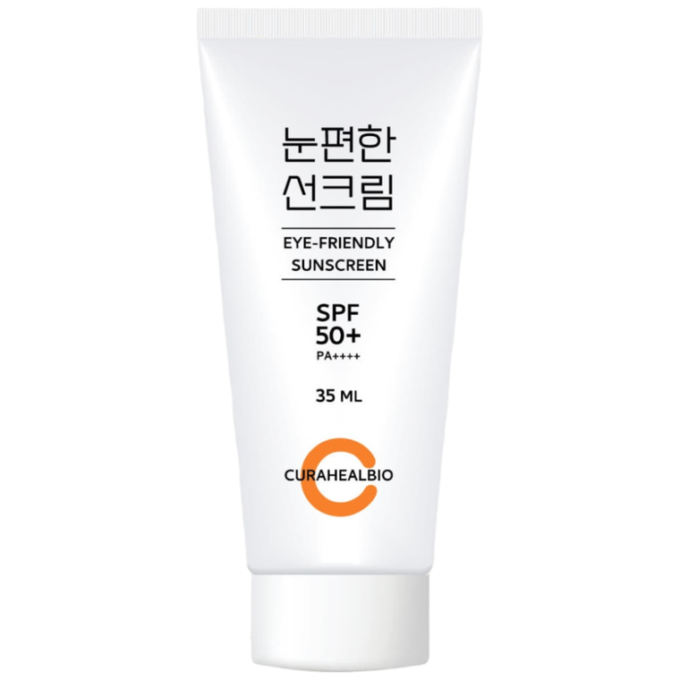 눈시림없는 눈편한 선크림 SPF50 PA 무백탁 저자극 눈편한썬크림 | 큐라힐바이오, 3개, 35ml