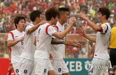 월드컵축구- 한국, 레바논 3-0 완파…22년만에 원정승