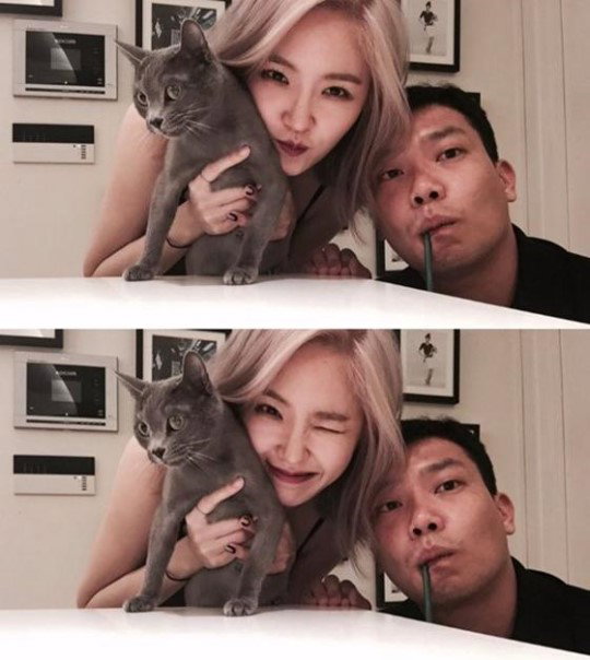 [사진]김새롬 인스타그램, 김새롬(왼쪽)과 이찬오 부부