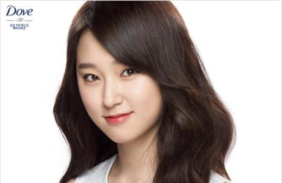 '성보라' 류혜영, 도브 헤어 모델 발탁