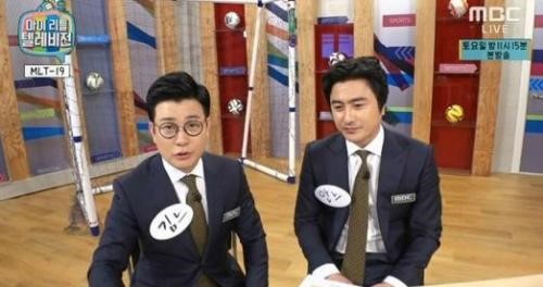 [사진]MBC '마이 리를 텔레비젼' 방송화면 캡처, 김성주(사진 왼쪽) 안정환