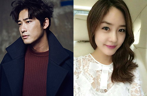 [사진]심엔터테인먼트 강지환(사진 왼쪽), 성유리 SNS