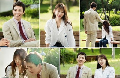 '닥터스' 김래원♥박신혜 비하인드 컷…핑크빛 로맨스 '달달'