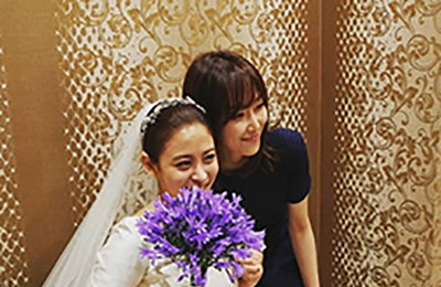서현진, 박희본 결혼식 참석…신부대기실에서 '눈길'