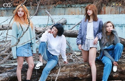 EXID, 치명적 화보 비하인드컷…혜린 파격 헤어스타일 눈길