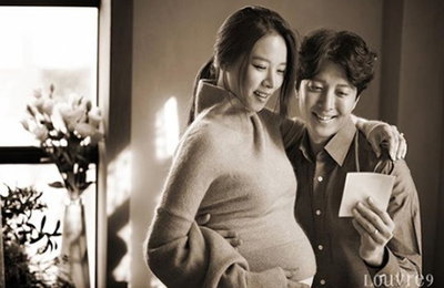 이동건♥조윤희, 출산 앞두고 로맨틱…"아름다운 D라인"