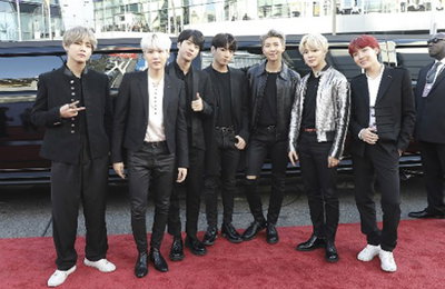 방탄소년단, 'AMAs' 레드카펫 입성…현지 유력 매체 관심