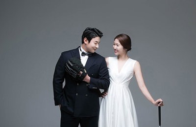 최대성♥박시현, 달달 웨딩사진…"운동선수 부부 탄생"