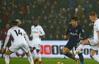 '손흥민 풀타임' 토트넘, 새해 첫 경기서 스완지 2-0 격파