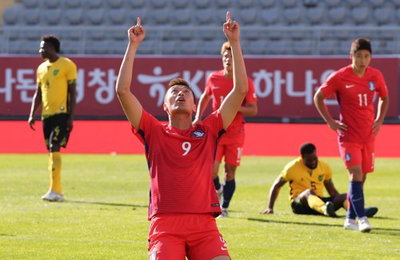 김신욱 2골' 신태용호, 자메이카 평가전서 2-2 무승부