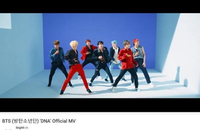 방탄소년단 'DNA' 뮤직비디오 유튜브 3억뷰 돌파