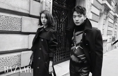 윤아X민호, 파리 빛낸 자체발광 비주얼 남매
