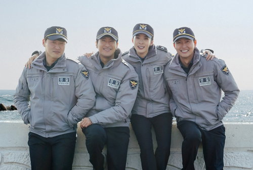 [사진]경찰청 제공, 왼쪽부터 오대환, 신현준, 이청아, 이정진
