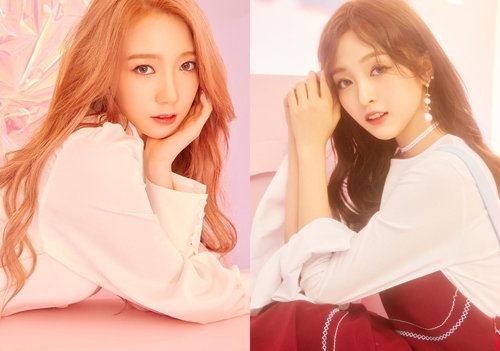 [사진]스타쉽 제공, 우주소녀 미기와 선의(오른쪽)

