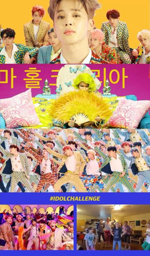 [사진]빅히트엔터테인먼트 제공, 방탄소년단 '아이돌' 뮤직비디오 속 한글