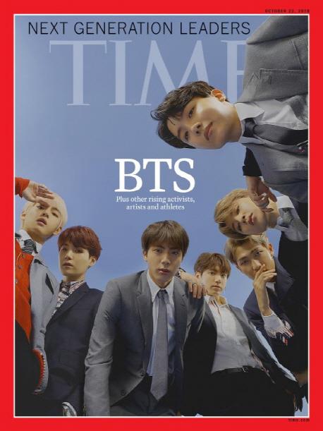 [사진]예스24 제공, 타임 커버 장식한 BTS
