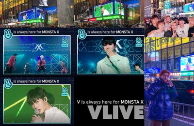 몬스타엑스, 美 뉴욕 타임스스퀘어 전광판 장식