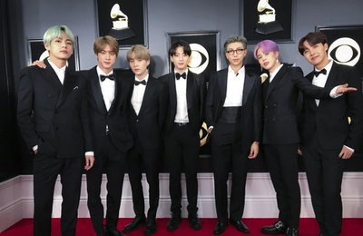 방탄소년단 '베스트 R&B 앨범' 시상…"다시 돌아오겠다"