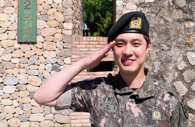 엠블랙 승호, 거수경례로 알린 만기 전역..팬들 축하 물결