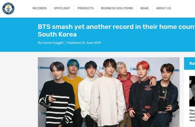 BTS, 韓 최다 음반판매로 또 기네스 올라…"김건모 제쳤다"