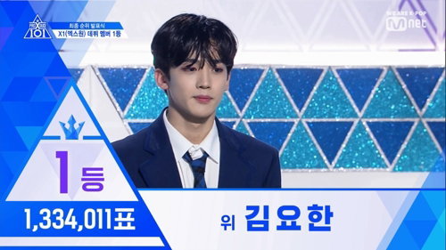 [사진]엠넷 '프로듀스 엑스(X) 101' 방송화면 캡처