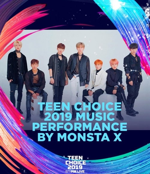 [사진]'틴 초이스 어워즈' SNS, 스타쉽 제공, '2019 틴 초이스 어워즈' 출연하는 몬스타엑스