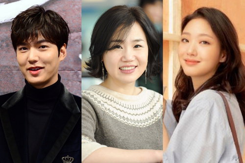 [사진]SBS 제공, 배우 이민호(왼쪽부터), 김은숙 작가, 배우 김고은