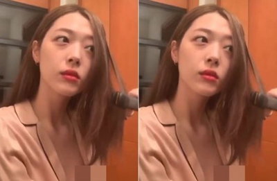 설리가 또? SNS 노브라 노출 사고 구설