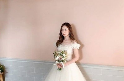 간미연, 예비신부의 웨딩드레스 자태"…♥황바울은 좋겠네"