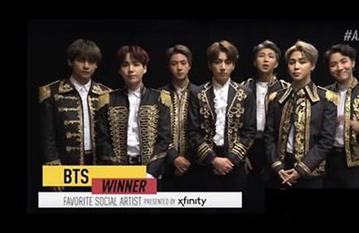 BTS, "아메리칸 뮤직 어워즈" 3개 후보…2년 연속 수상 도전