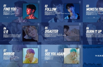 몬스타엑스, 8개월만의 새 앨범 '팔로우'
